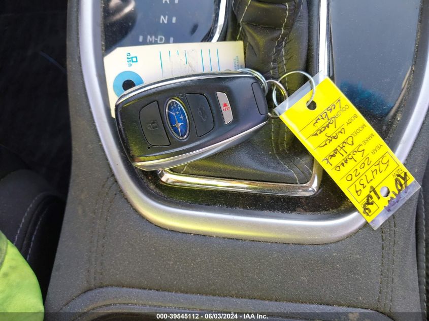 2020 Subaru Outback Premium VIN: 4S4BTAEC2L3137433 Lot: 39545112