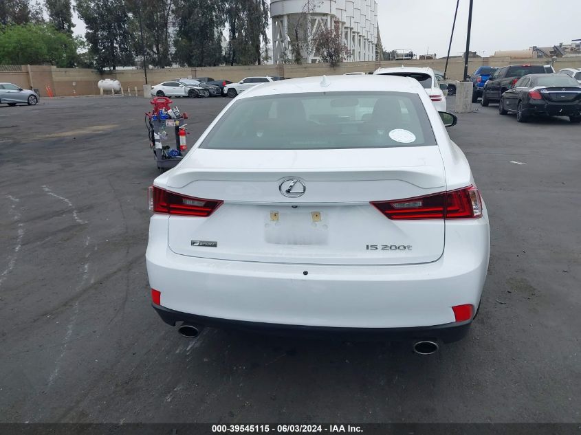 2016 Lexus Is 200T VIN: JTHBA1D25G5026368 Lot: 39545115