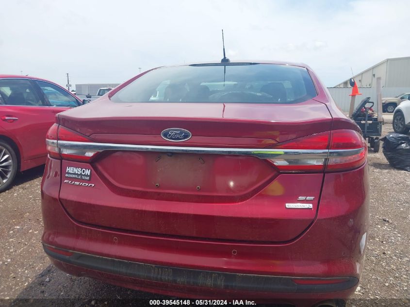 2018 Ford Fusion Se VIN: 3FA6P0HD5JR166700 Lot: 39545148