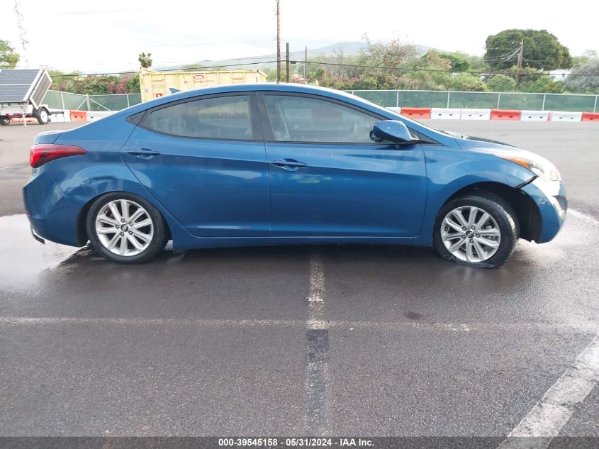 KMHDH4AE0FU381809 2015 Hyundai Elantra Se