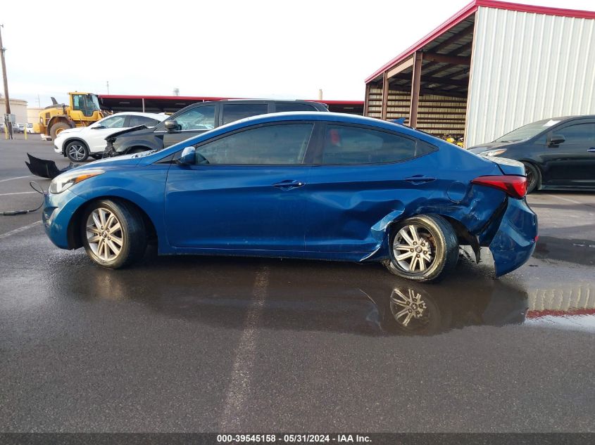 KMHDH4AE0FU381809 2015 Hyundai Elantra Se