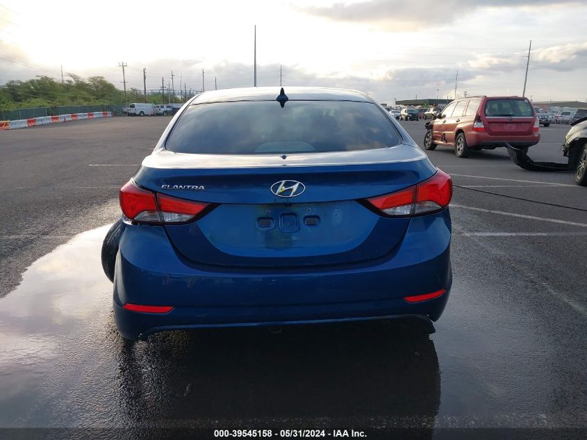 KMHDH4AE0FU381809 2015 Hyundai Elantra Se