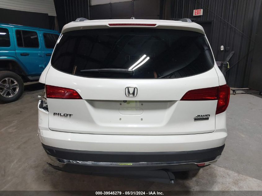 2016 Honda Pilot Touring VIN: 5FNYF6H96GB006307 Lot: 39545279