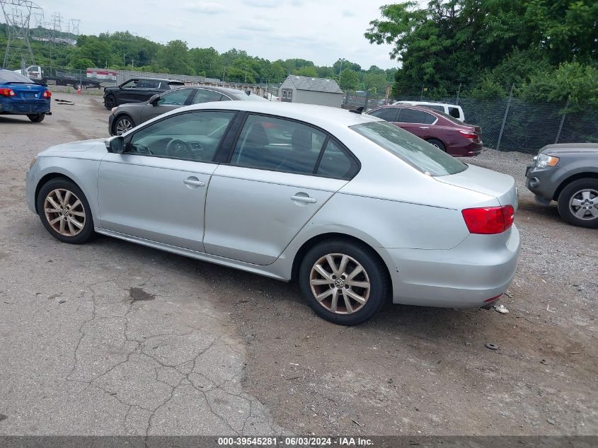 2012 Volkswagen Jetta 2.5L Se VIN: 3VWBP7AJ6CM455468 Lot: 39545281