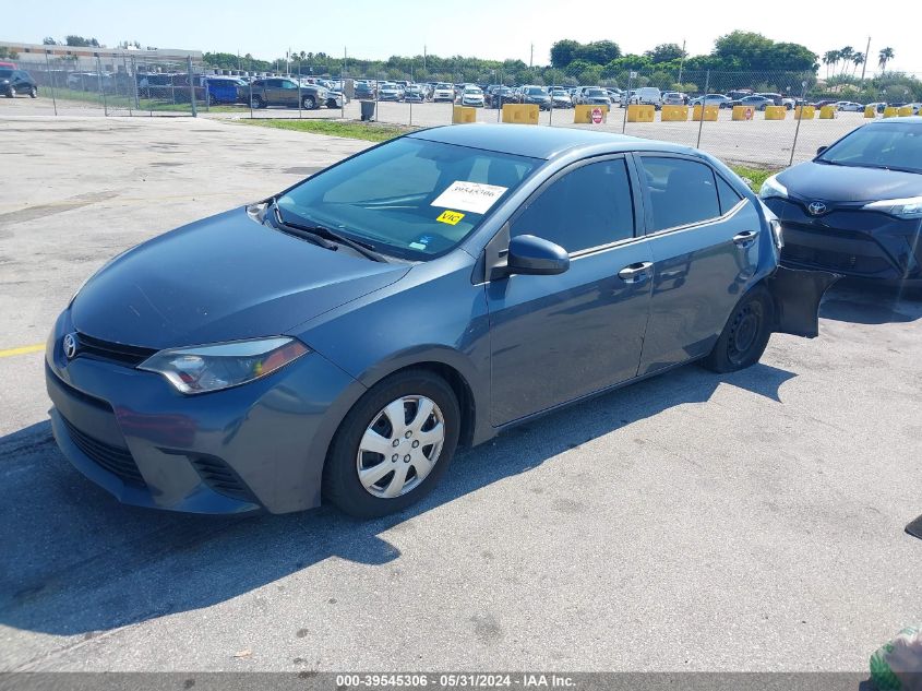 2014 Toyota Corolla L/Le/Le Pls/Prm/S/S Pls VIN: 2T1BURHE2EC209576 Lot: 39545306