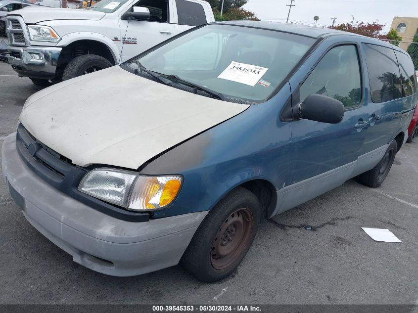 2001 Toyota Sienna Ce VIN: 4T3ZF19C51U332747 Lot: 39545353