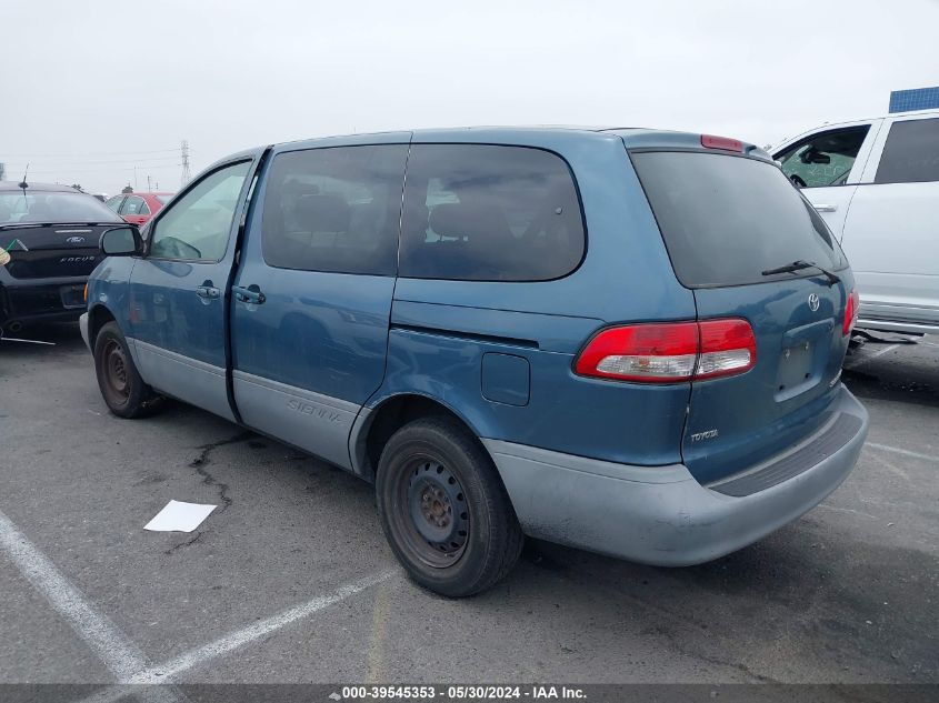 2001 Toyota Sienna Ce VIN: 4T3ZF19C51U332747 Lot: 39545353