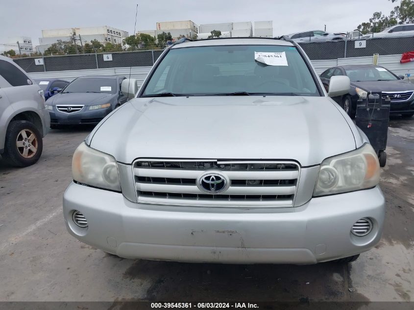 2007 Toyota Highlander V6 VIN: JTEGP21A070148426 Lot: 39545361