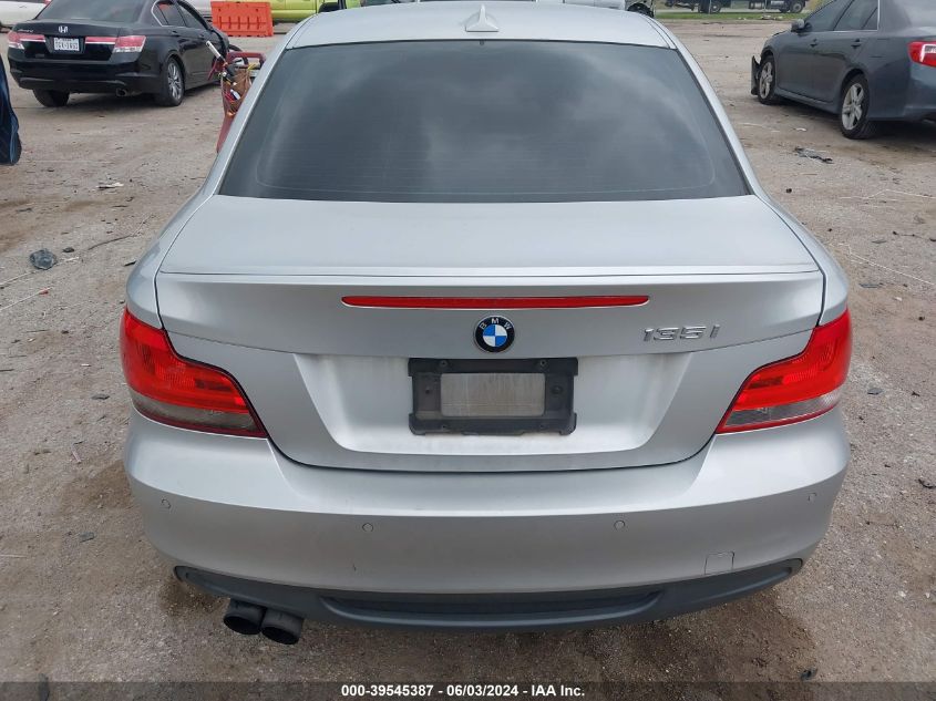 2012 BMW 135I VIN: WBAUC9C50CVM11634 Lot: 39545387