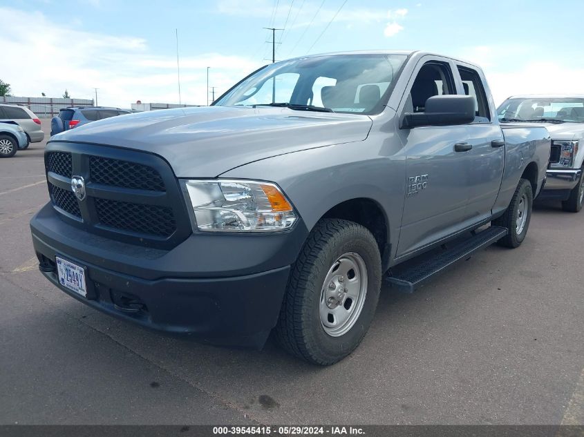 2021 Ram 1500 Classic Tradesman Quad Cab 4X4 6'4 Box VIN: 1C6RR7FG3MS564558 Lot: 39545415