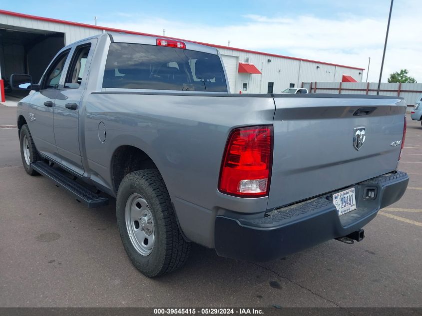 2021 Ram 1500 Classic Tradesman Quad Cab 4X4 6'4 Box VIN: 1C6RR7FG3MS564558 Lot: 39545415