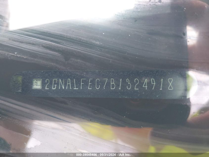 2011 Chevrolet Equinox Ltz VIN: 2GNALFEC7B1324918 Lot: 39545456