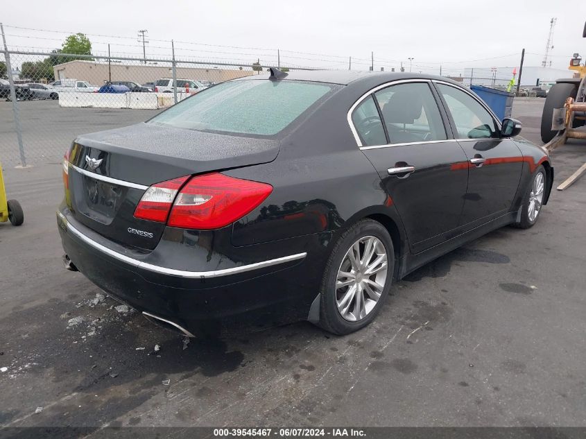 2013 Hyundai Genesis 3.8 VIN: KMHGC4DDXDU229404 Lot: 39545467