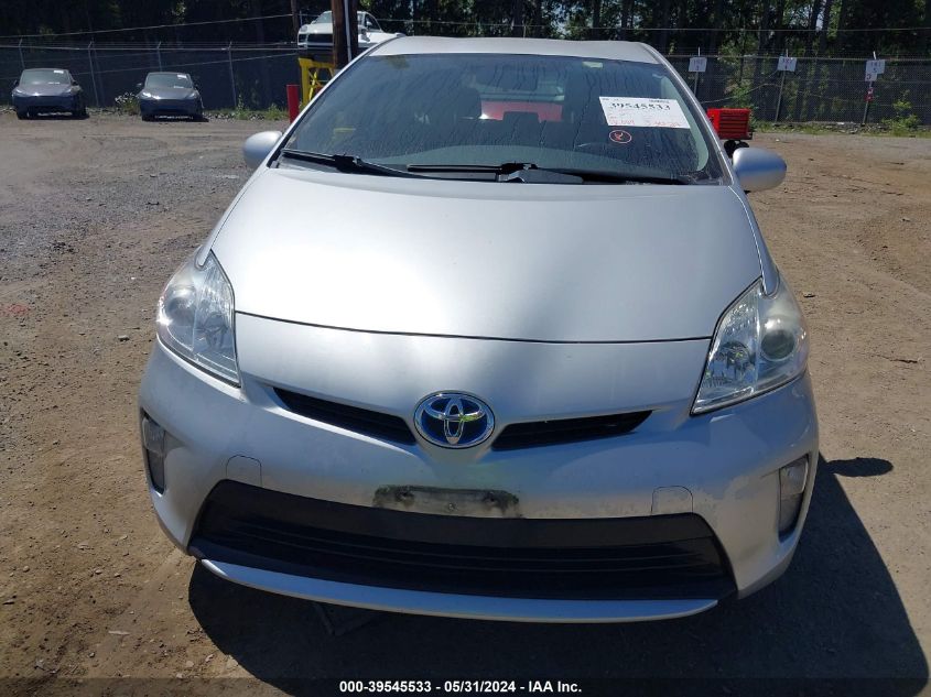 2014 Toyota Prius Two VIN: JTDKN3DU7E0357529 Lot: 39545533
