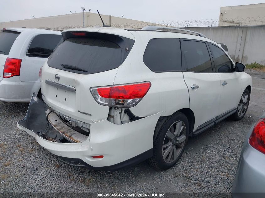 2015 Nissan Pathfinder Platinum VIN: 5N1AR2MN4FC606805 Lot: 39545542