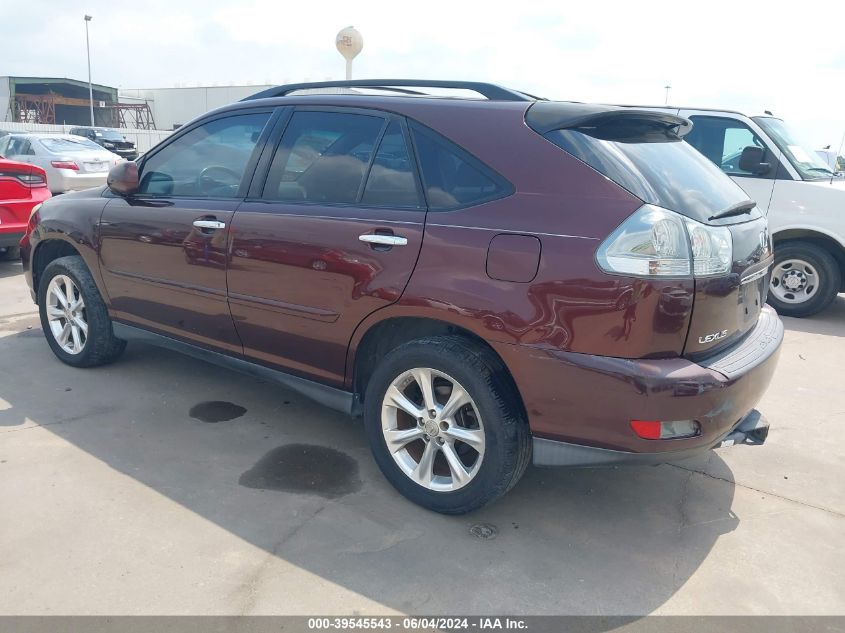 2009 Lexus Rx 350 VIN: JTJHK31U892055018 Lot: 39545543