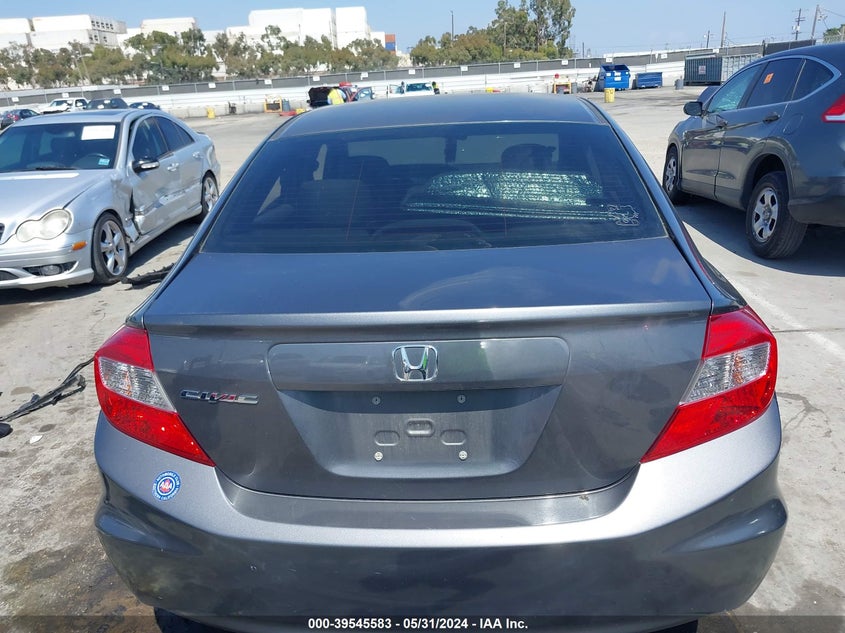 2012 Honda Civic Lx VIN: 19XFB2F58CE372233 Lot: 39545583