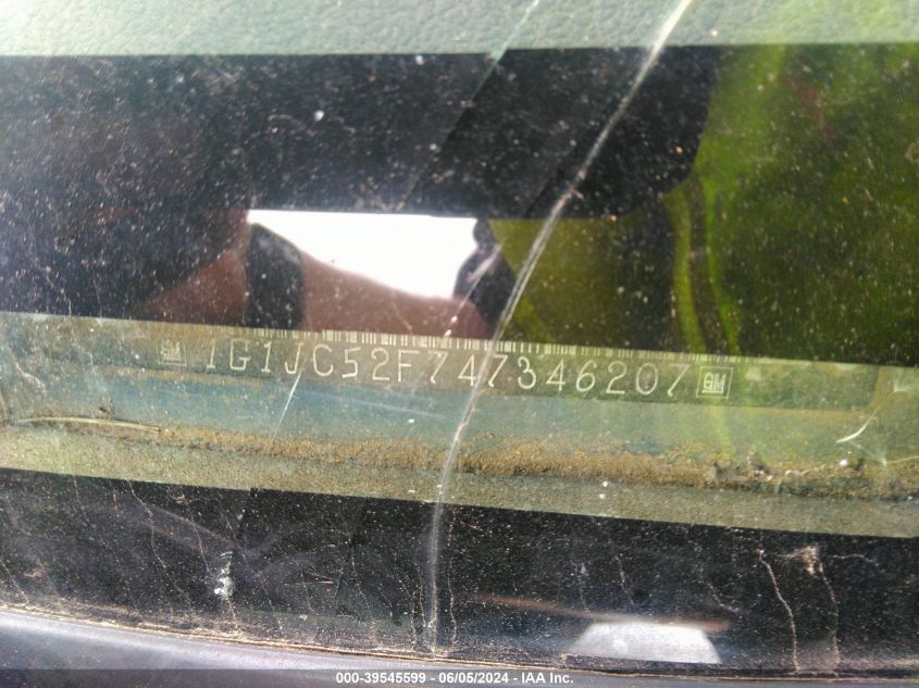 2004 Chevrolet Cavalier VIN: 1G1JC52F747346207 Lot: 39545599