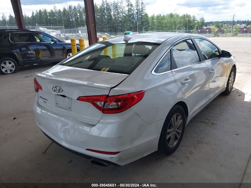 2017 Hyundai Sonata Se VIN: 5NPE24AF7HH498366 Lot: 39545651