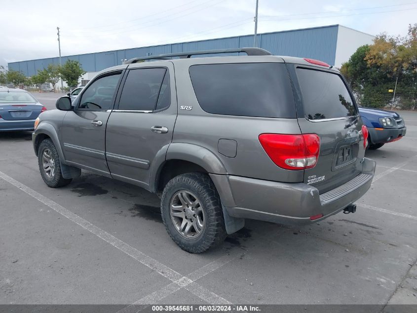 2005 Toyota Sequoia Sr5 V8 VIN: 5TDZT34A65S253251 Lot: 39545681