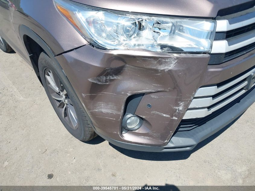 2018 Toyota Highlander Xle VIN: 5TDJZRFH6JS829049 Lot: 39545701