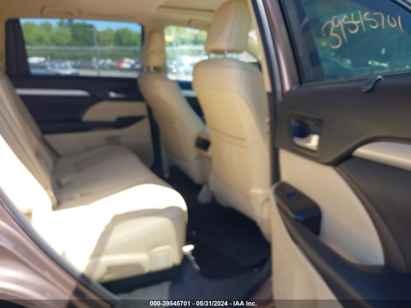 2018 Toyota Highlander Xle VIN: 5TDJZRFH6JS829049 Lot: 39545701