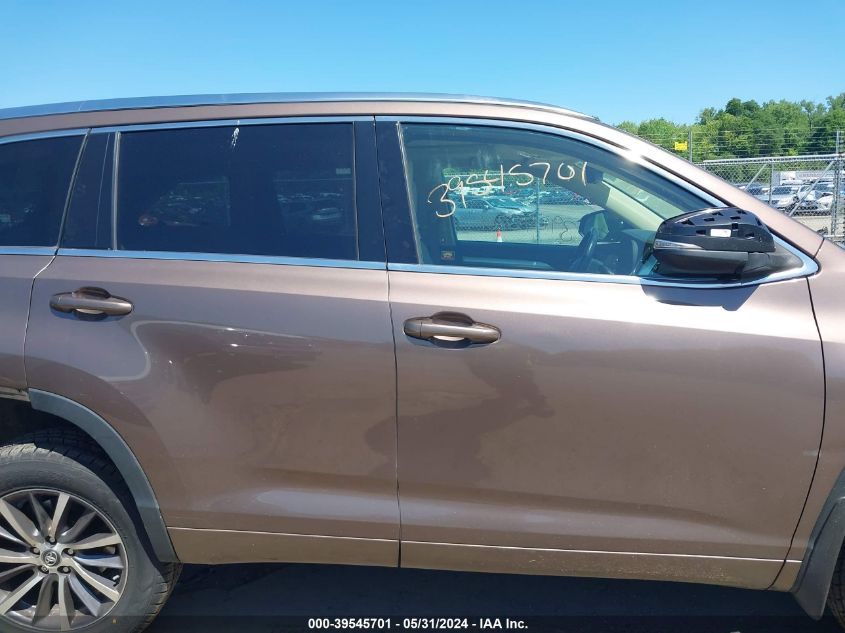 2018 Toyota Highlander Xle VIN: 5TDJZRFH6JS829049 Lot: 39545701