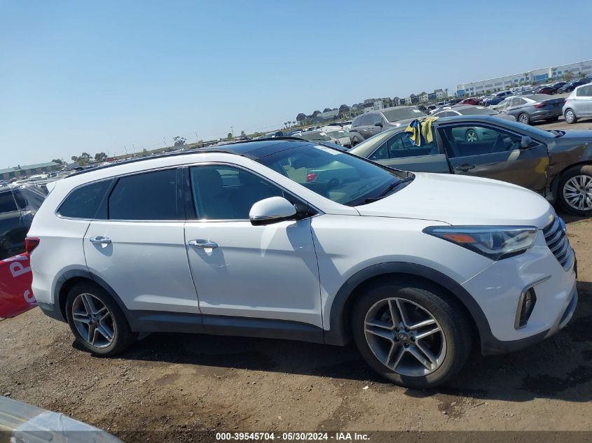 2017 Hyundai Santa Fe Se Ultimate VIN: KM8SR4HF2HU228211 Lot: 39545704