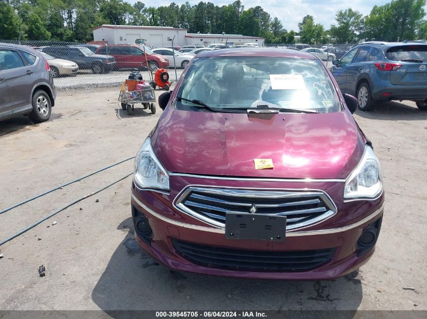 2019 Mitsubishi Mirage G4 Es VIN: ML32F3FJXKHF04218 Lot: 39545705