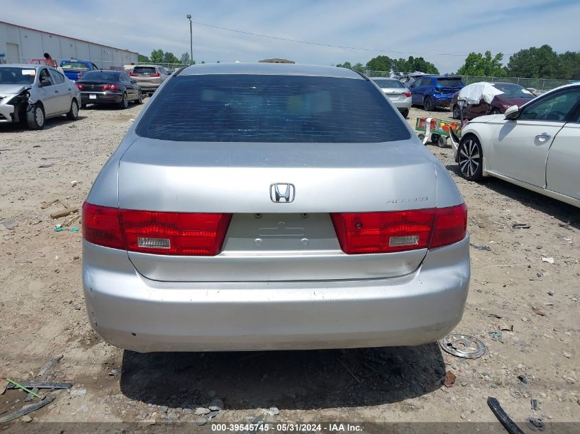 2005 Honda Accord 2.4 Lx VIN: 3HGCM56455G702117 Lot: 39545745