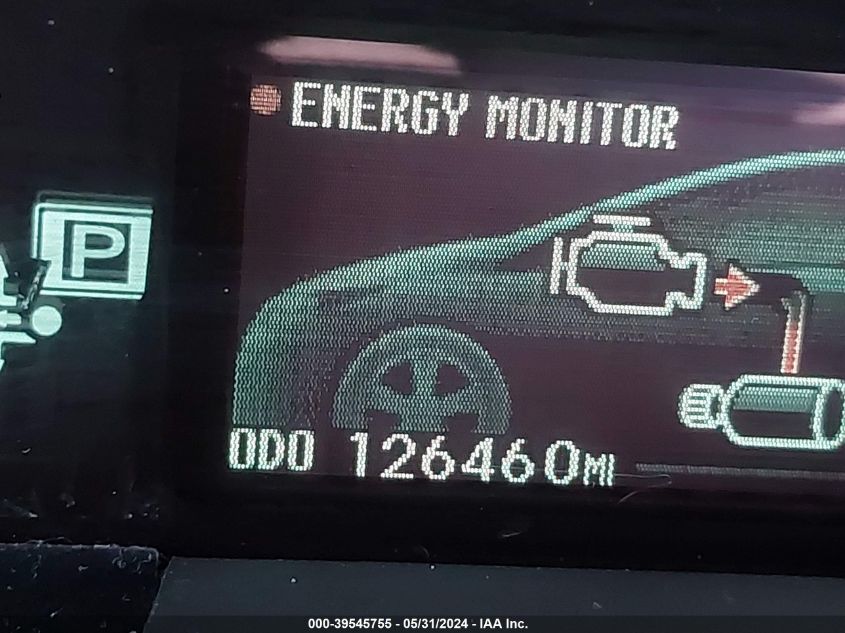 2012 Toyota Prius Four VIN: JTDKN3DU8C1532040 Lot: 39545755