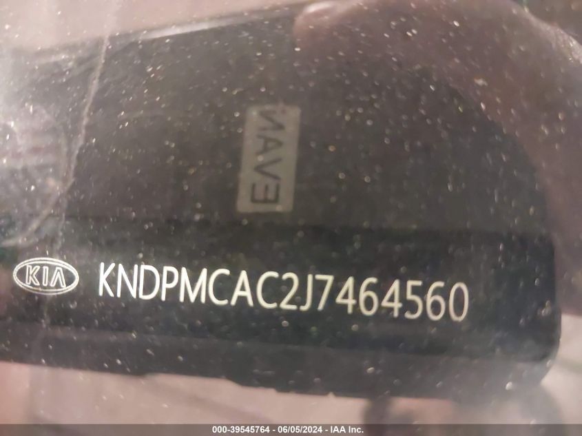 2018 Kia Sportage Lx VIN: KNDPMCAC2J7464560 Lot: 39545764