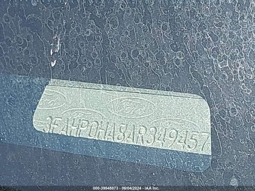 2010 Ford Fusion Se VIN: 3FAHP0HA8AR349457 Lot: 39545873