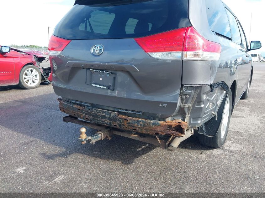 2013 Toyota Sienna Le V6 8 Passenger VIN: 5TDKK3DC4DS366376 Lot: 39545928