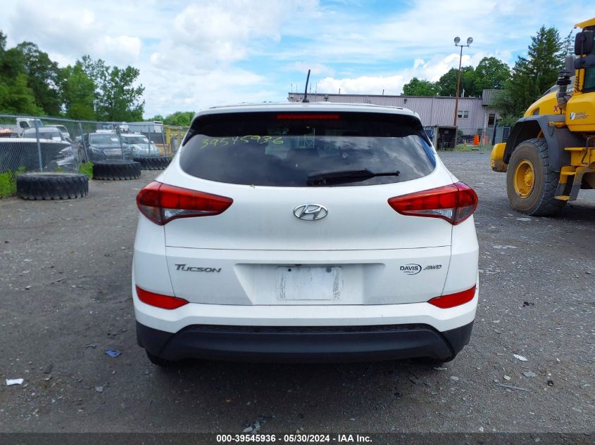 2018 Hyundai Tucson Se VIN: KM8J2CA44JU651168 Lot: 39545936