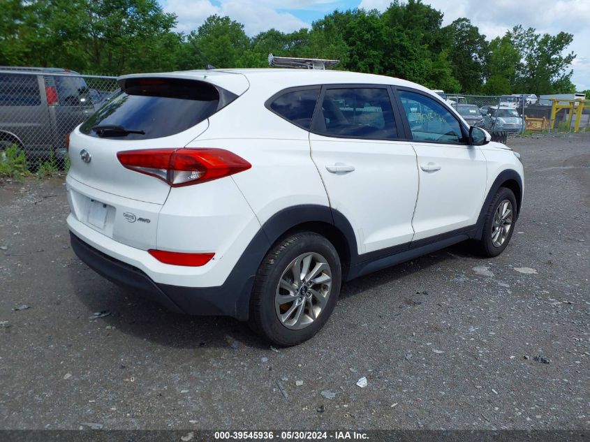 2018 Hyundai Tucson Se VIN: KM8J2CA44JU651168 Lot: 39545936