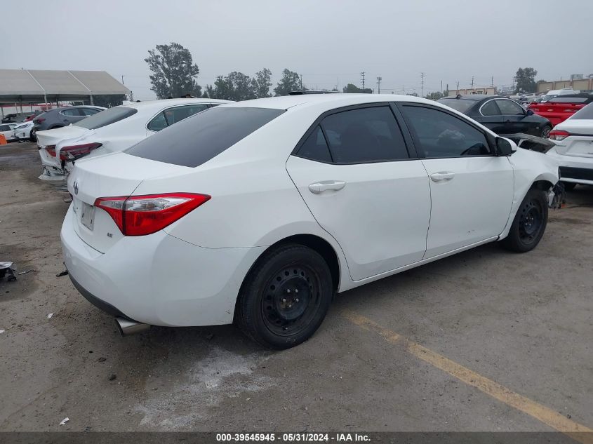 2016 Toyota Corolla L/Le/Le Pls/Prm/S/S Pls VIN: 5YFBURHE1GP540474 Lot: 39545945