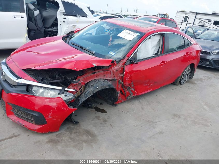 2018 Honda Civic Ex VIN: 2HGFC2F76JH598563 Lot: 39546031