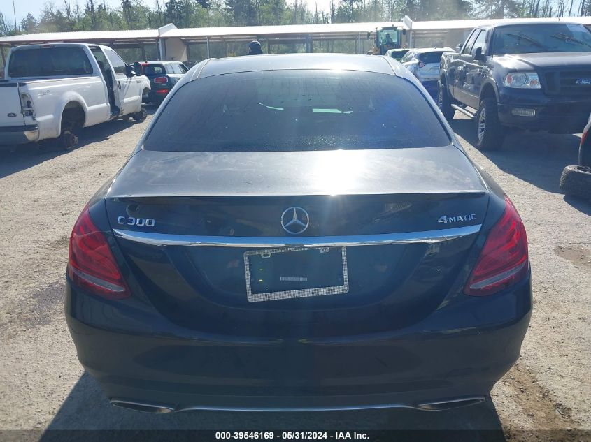 2016 Mercedes-Benz C 300 300 4Matic VIN: 55SWF4KB9GU141240 Lot: 39546169