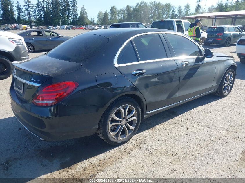 2016 Mercedes-Benz C 300 300 4Matic VIN: 55SWF4KB9GU141240 Lot: 39546169