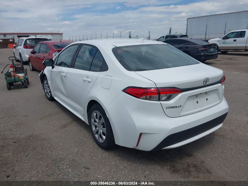 2022 Toyota Corolla Le VIN: 5YFEPMAE3NP313947 Lot: 39546236