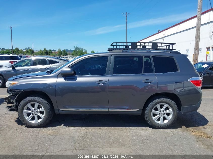 2012 Toyota Highlander Base V6 VIN: 5TDBK3EH0CS130462 Lot: 39546287
