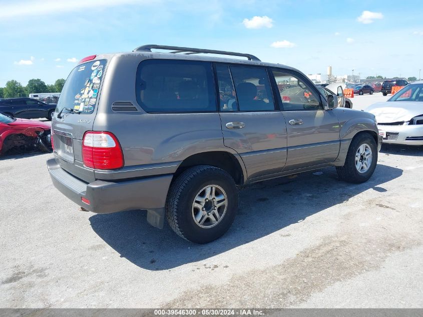 2000 Lexus Lx 470 470 VIN: JT6HT00W4Y0110678 Lot: 39546300