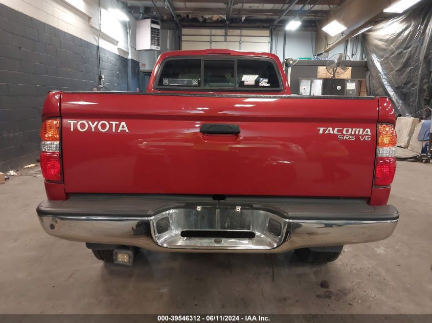 2004 Toyota Tacoma Base V6 VIN: 5TEWN72N24Z326496 Lot: 39546312