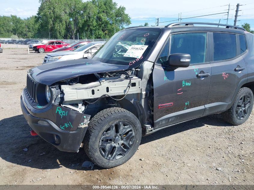 2018 Jeep Renegade Trailhawk 4X4 VIN: ZACCJBCB8JPH41608 Lot: 39546326