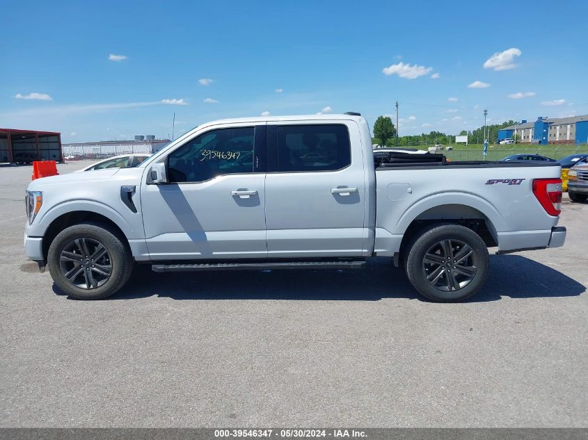2022 Ford F-150 Lariat VIN: 1FTFW1E53NKD39415 Lot: 39546347