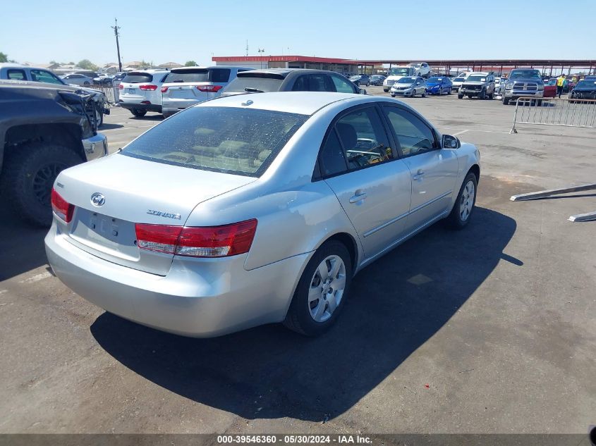 2008 Hyundai Sonata Gls VIN: 5NPET46C28H376235 Lot: 39546360