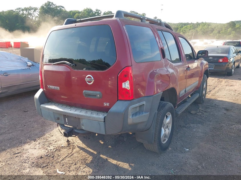 2005 Nissan Xterra Se VIN: 5N1AN08W25C629839 Lot: 39546392