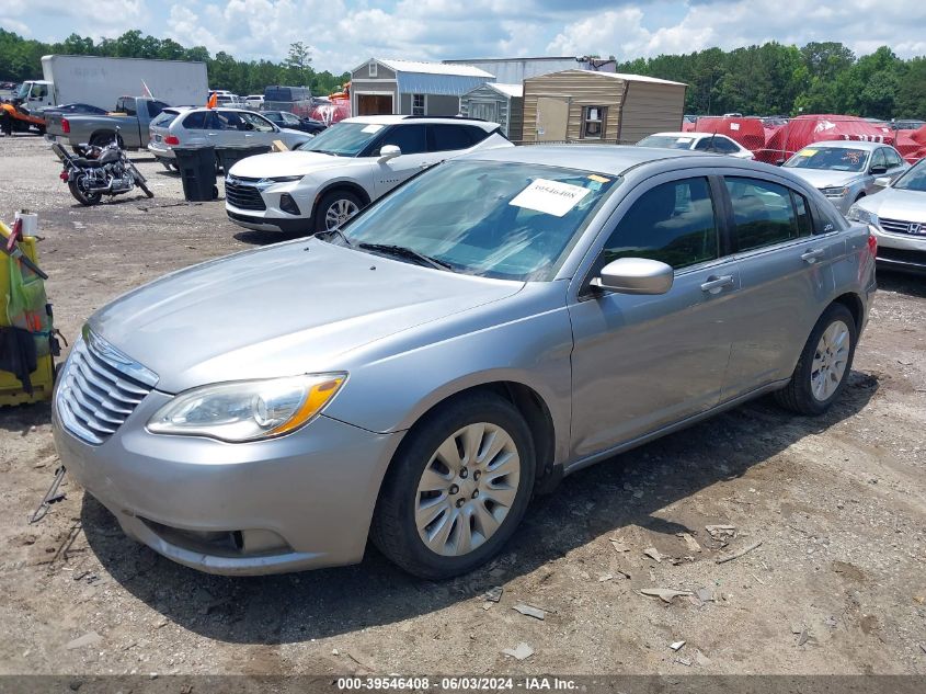 2013 Chrysler 200 Lx VIN: 1C3CCBAG2DN729190 Lot: 39546408