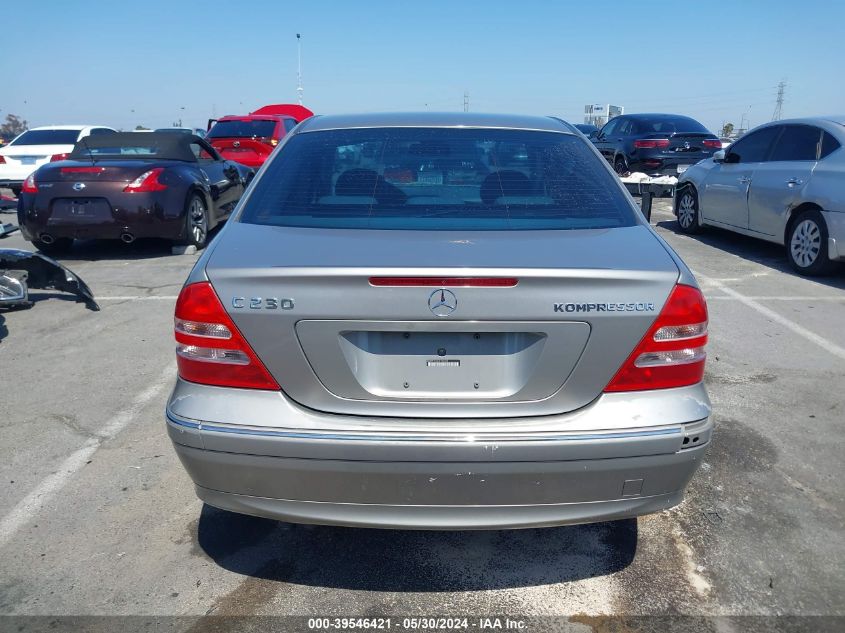 2003 Mercedes-Benz C 230 Kompressor Sport VIN: WDBRF40J83F423608 Lot: 39546421